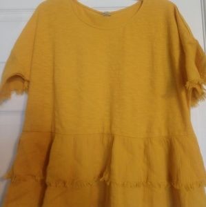 Crop top ruffled blouse